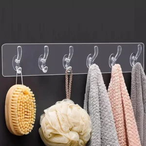 6 pcs self adhesive hook sticker