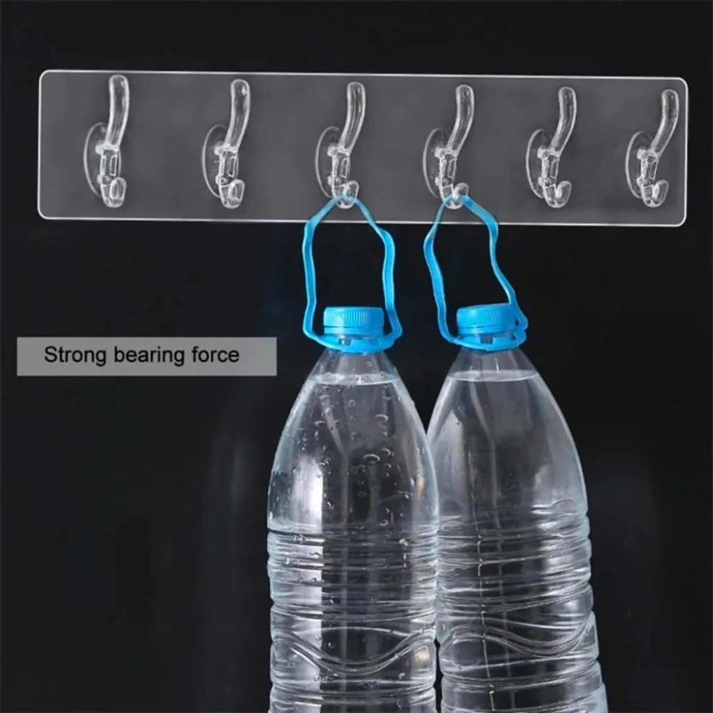 6 pcs self adhesive hook sticker