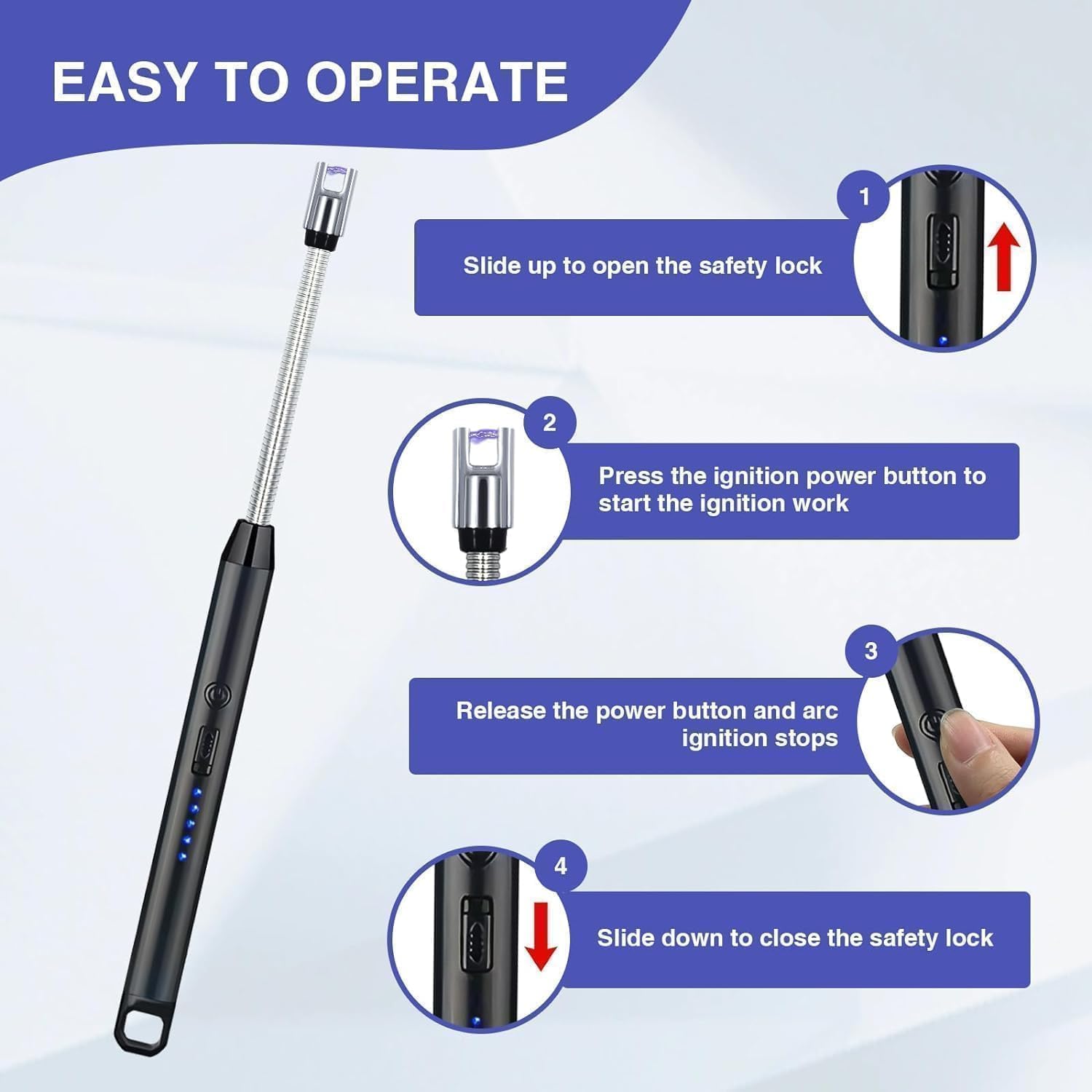 rechargeable usb electric gas lighter