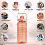 transparent motivational timer bottle
