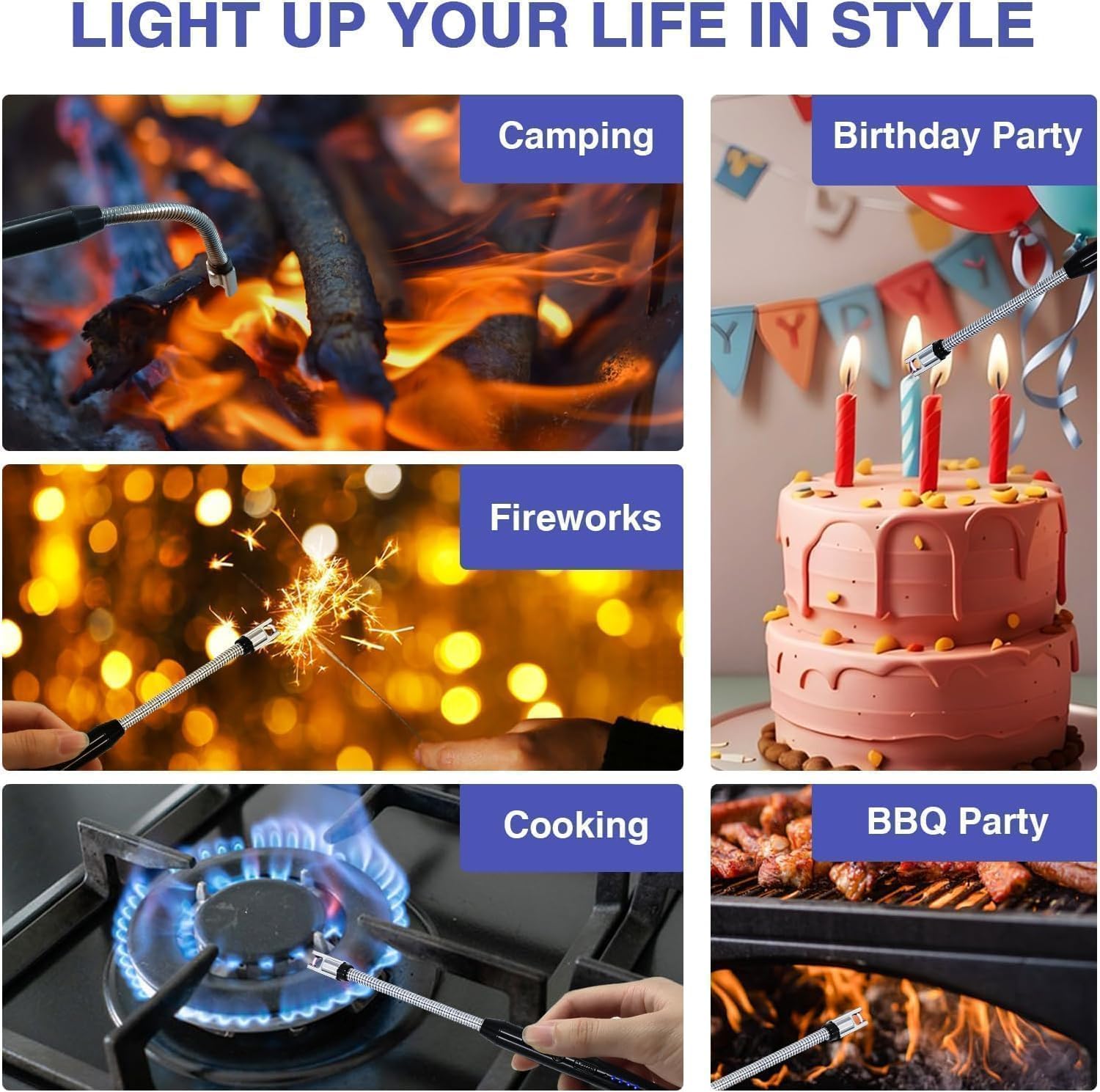 rechargeable usb electric gas lighter