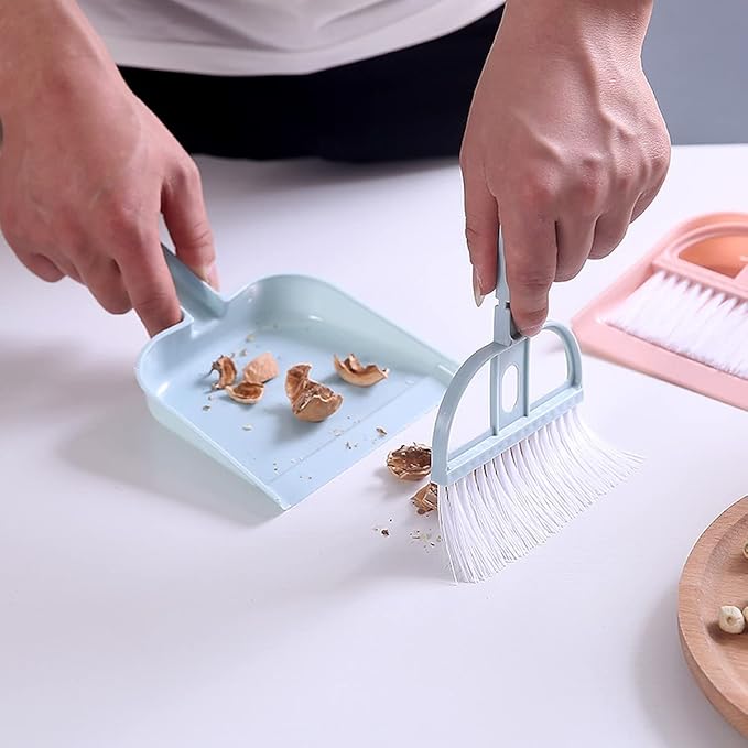 Mini Dust Pan with Brush Set Handheld Cleaning Brush & Dustpan 1 Set