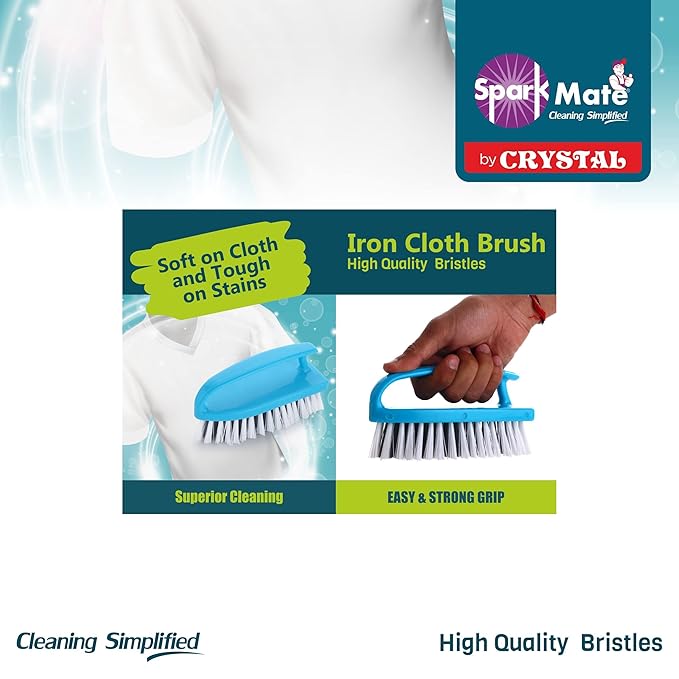 Cloth Cleaning Brush with Easy Grip Handle