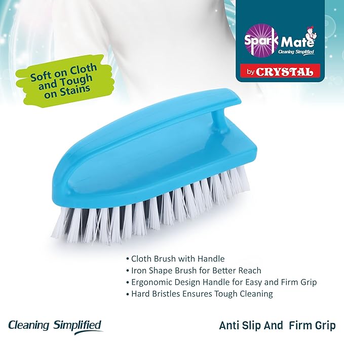 Cloth Cleaning Brush with Easy Grip Handle