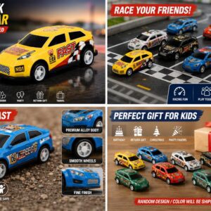THE CUB Pull Back Alloy Toy Car for Kids | Mini Die-Cast Friction Powered Racing Car