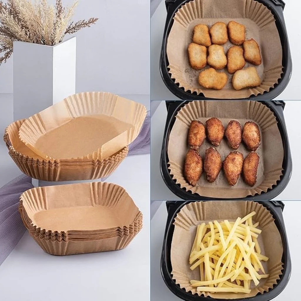 100 PCS Disposable Air Fryer Parchment butter Sheets