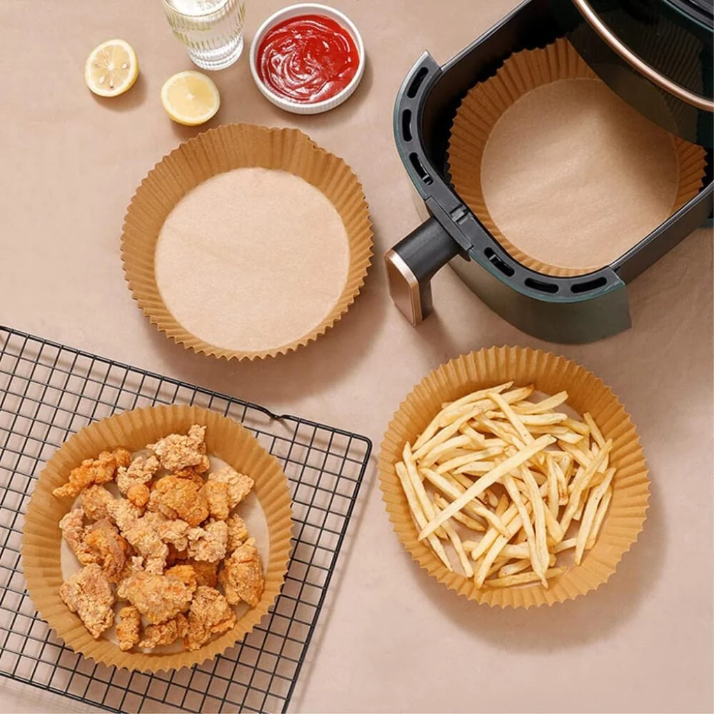 Round Air Fryer 100 Paper Sheets