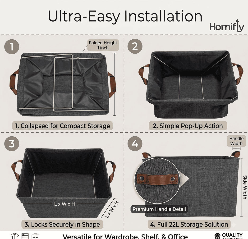 26L Storage Box Without Lid