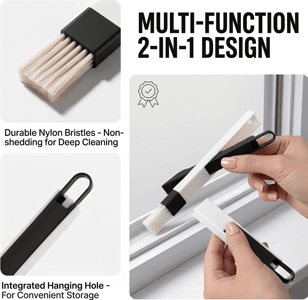 2 in 1 Window Frame Slider Brush