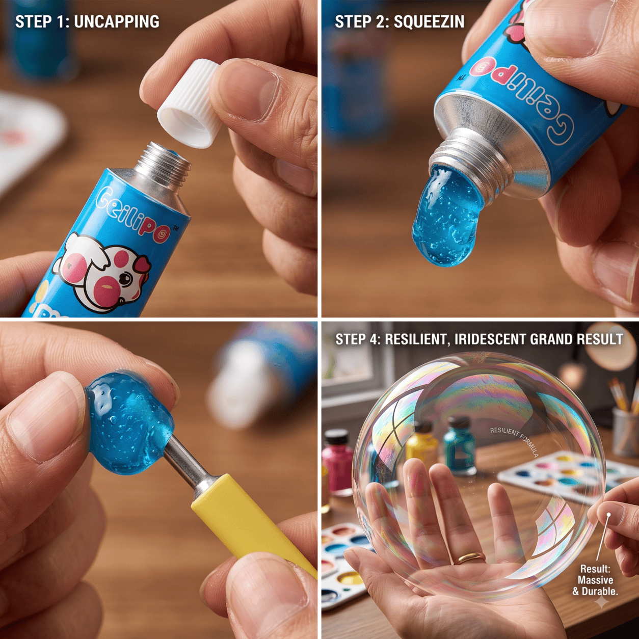 bubble making glue