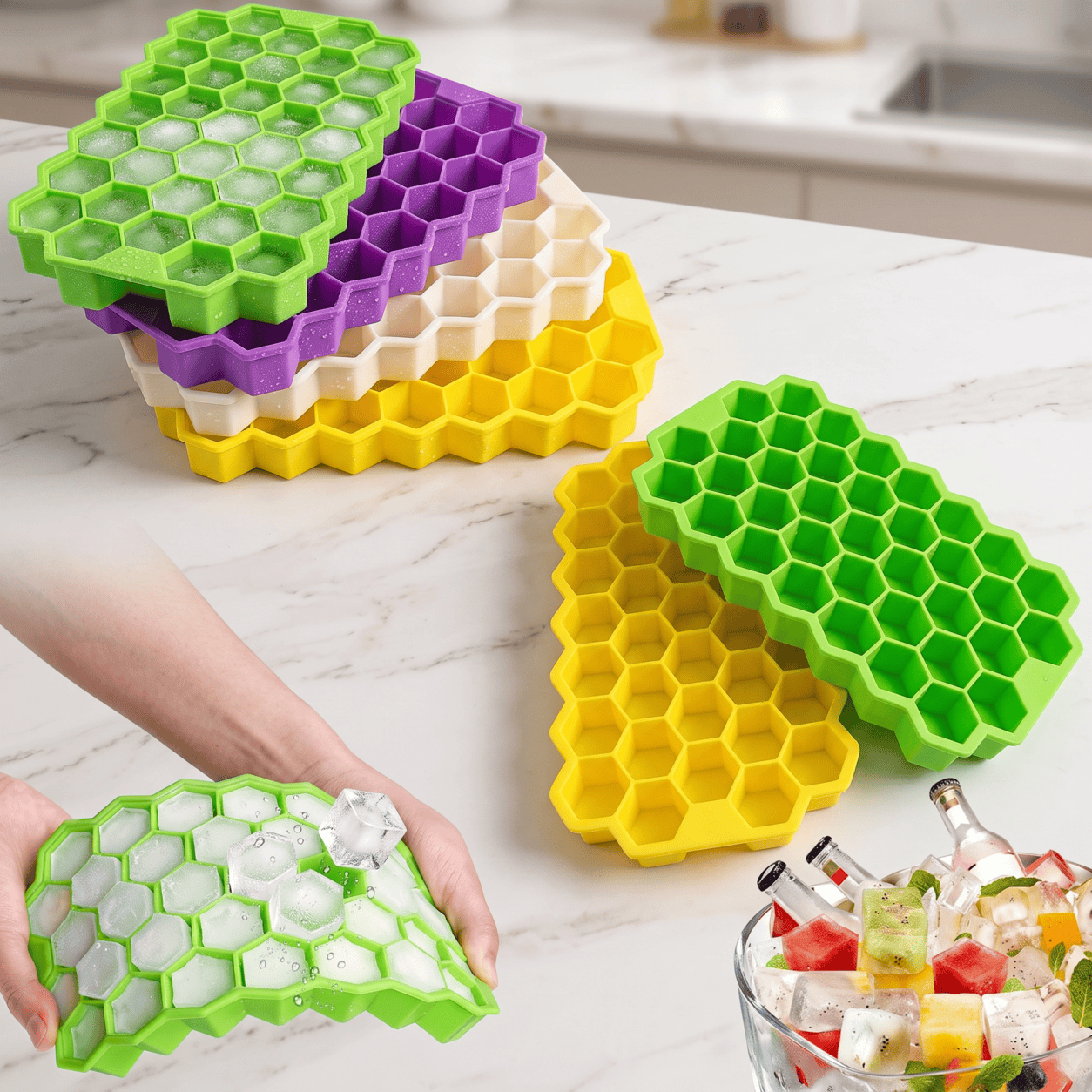 Honeycomb Ice Tray Mould 37 Cavity Tray Chocolate Ice Mould