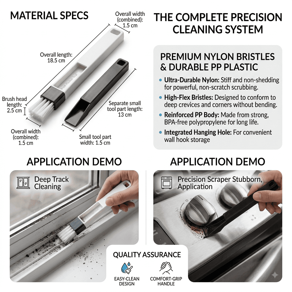 2 in 1 Window Frame Slider Brush
