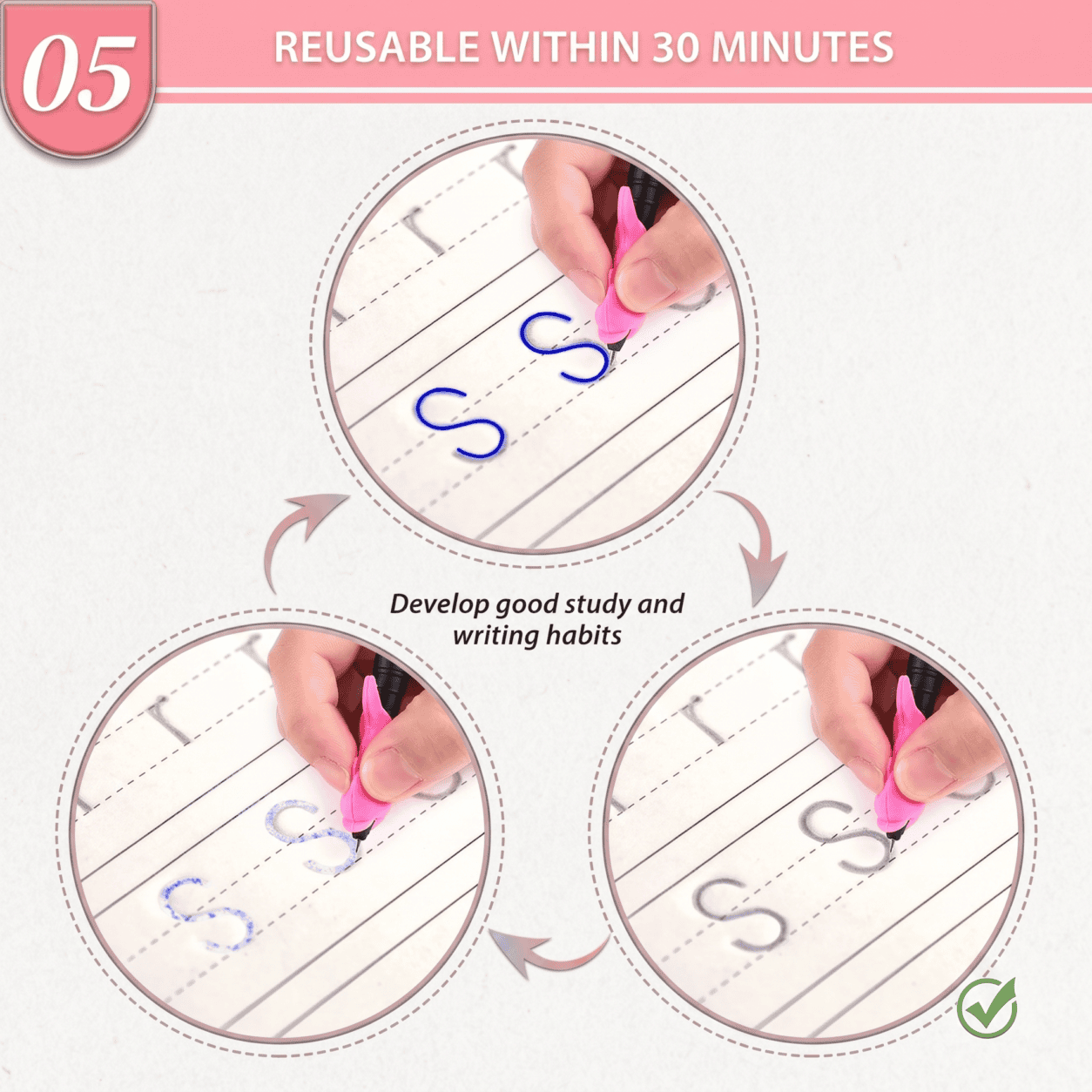 Magic Practice Book for kids 4 pcs 10 refill