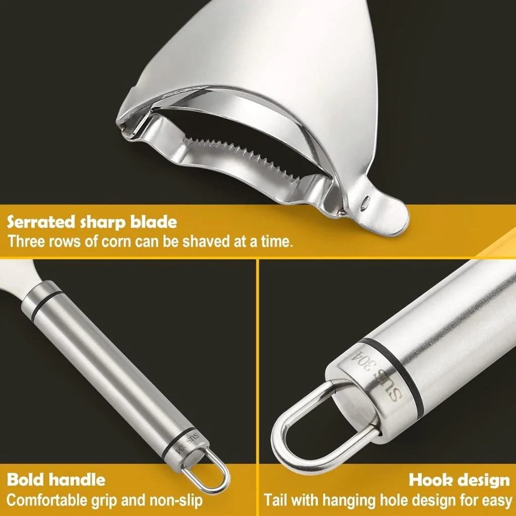 Stainless Steel Corn Peeler | Corn Kernel Stripper Tool