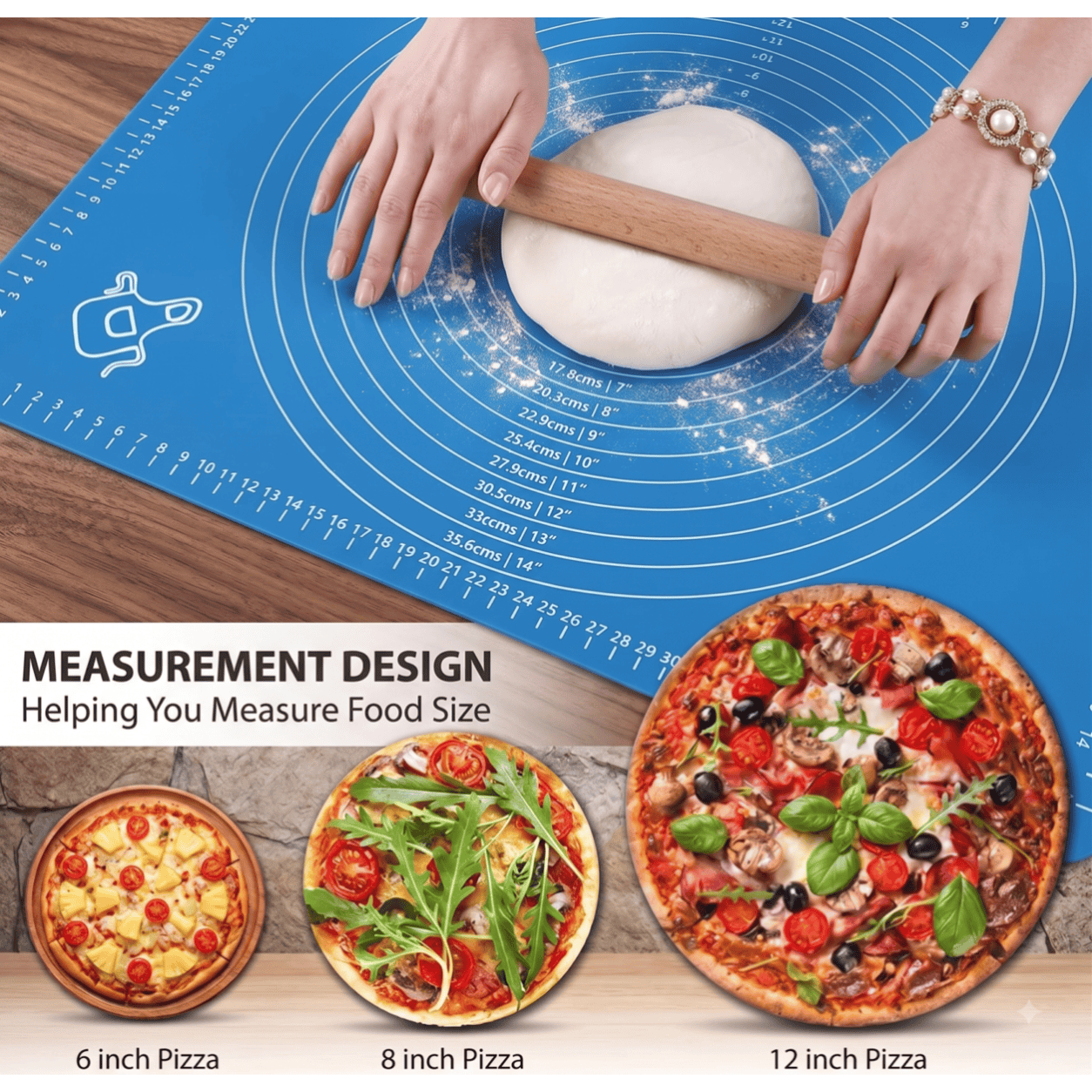 40 x 50 cm Silicone Roti Mat | Non-Stick Silicone Rolling Mat for Roti