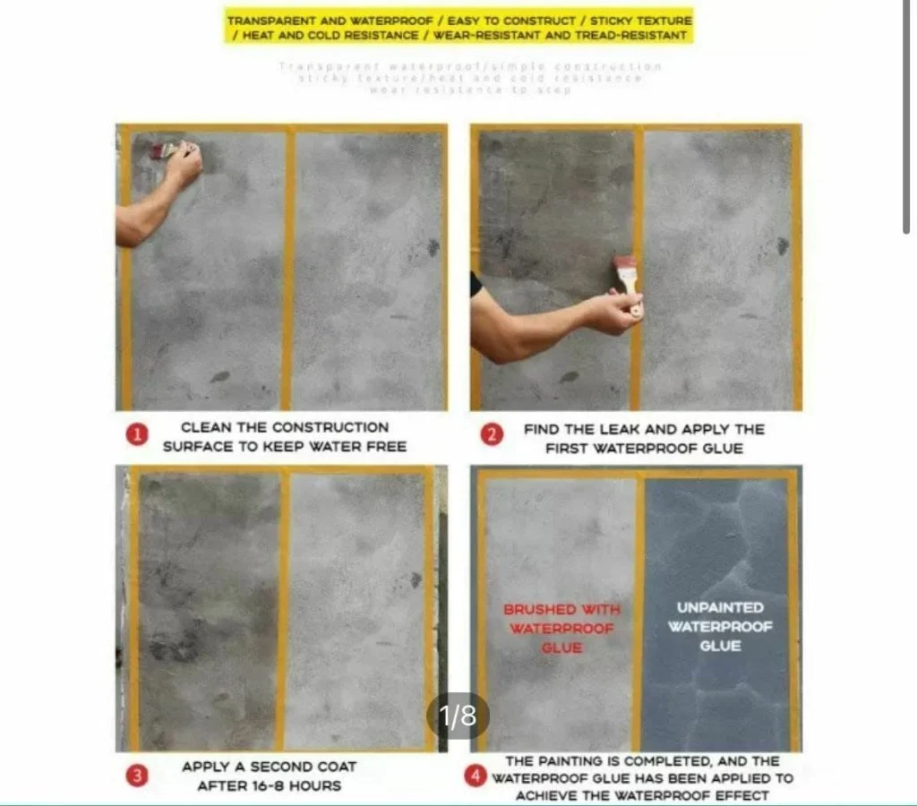 Waterproof Glue with Brush | Strong Adhesive Glue for Home Repair, Craft, Wood, Plastic & DIY Projects | Easy-Apply Glue