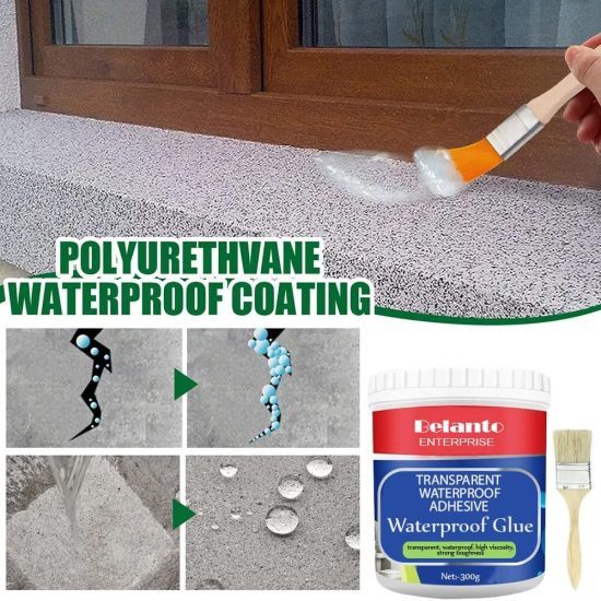 Waterproof Glue with Brush | Strong Adhesive Glue for Home Repair, Craft, Wood, Plastic & DIY Projects | Easy-Apply Glue