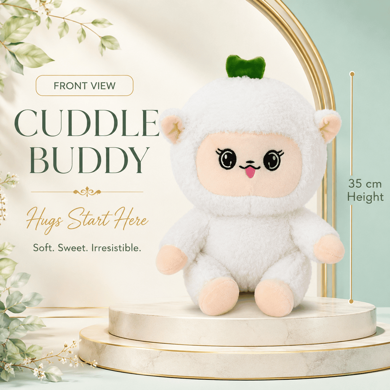 Soft White Sheep Stuffed Doll