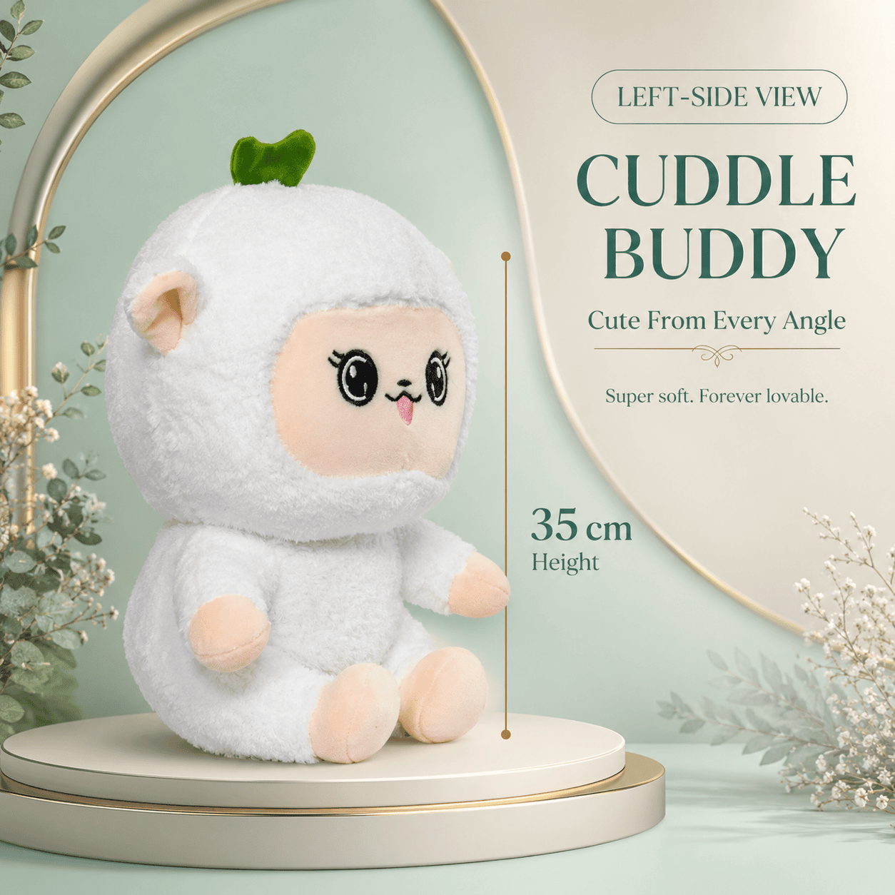 Soft White Sheep Stuffed Doll
