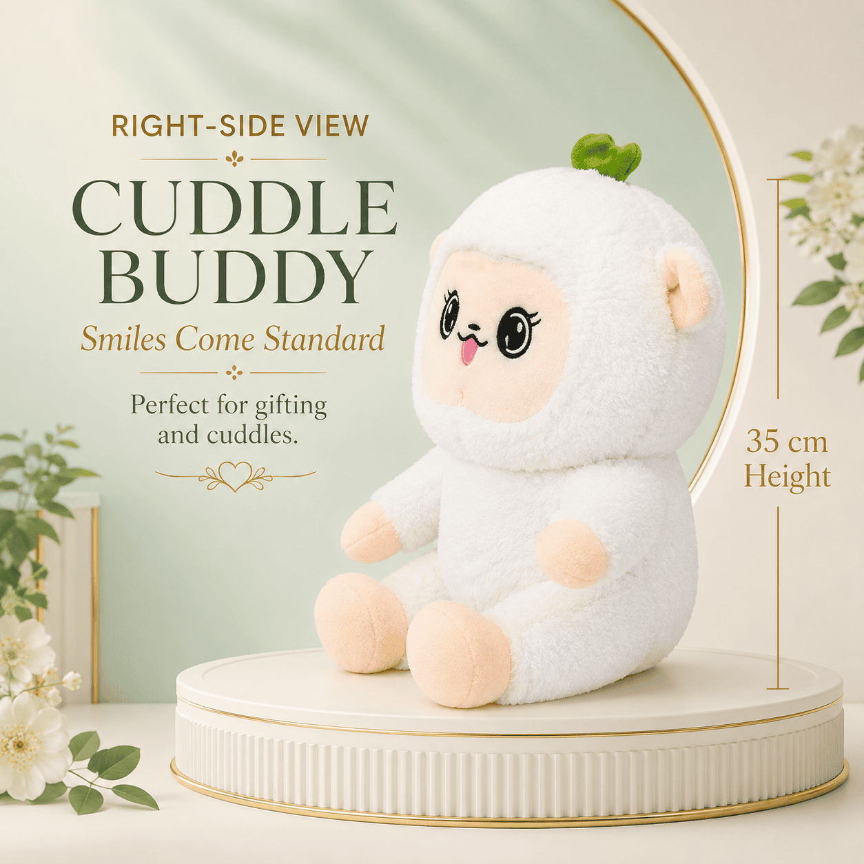 Soft White Sheep Stuffed Doll
