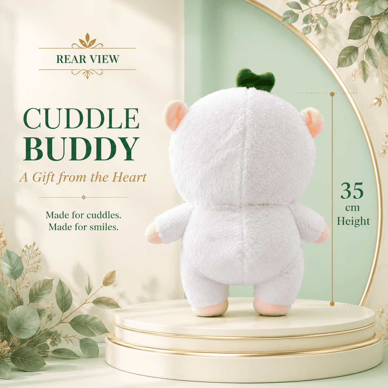 Soft White Sheep Stuffed Doll