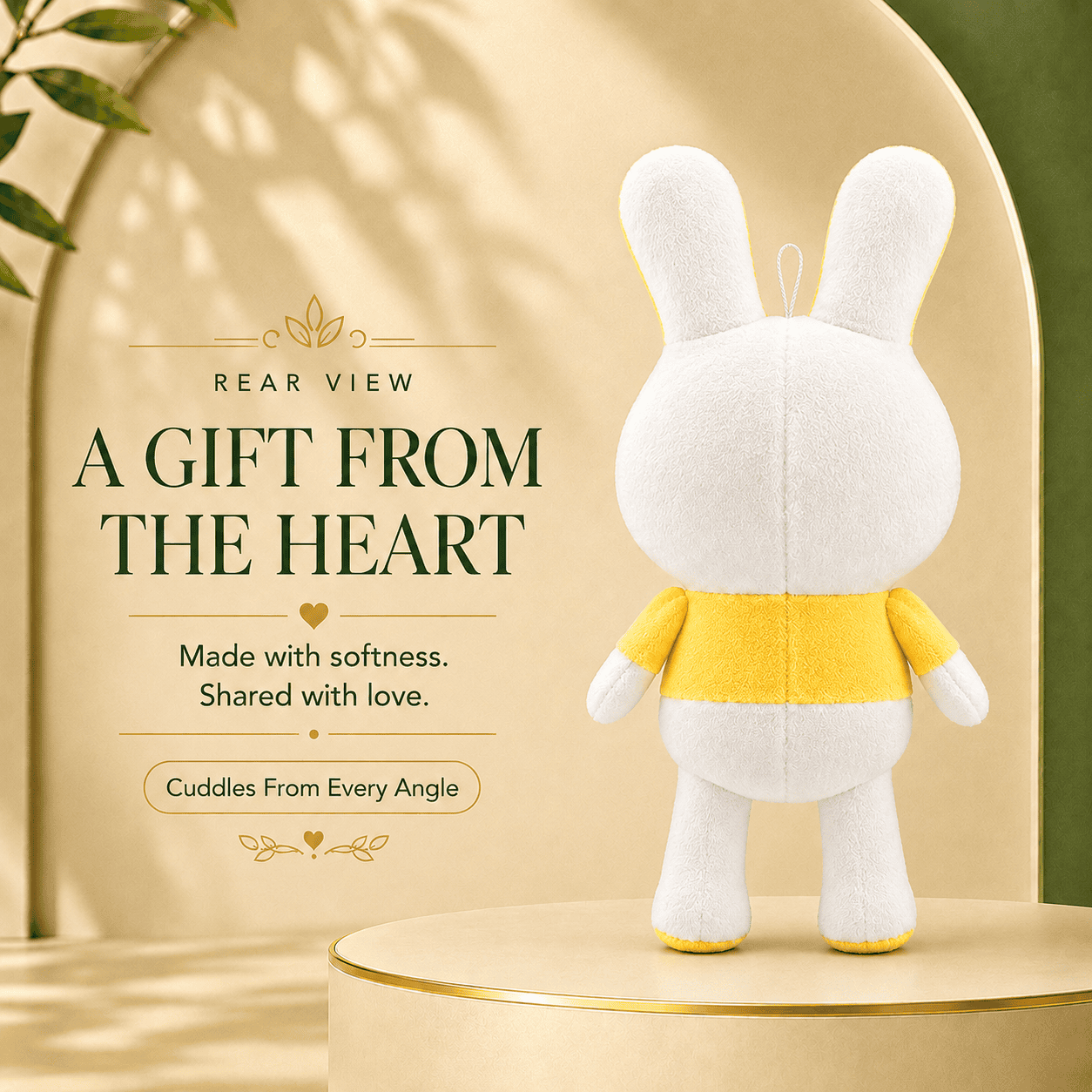 Sunshine Rainbow Bunny Plush Toy
