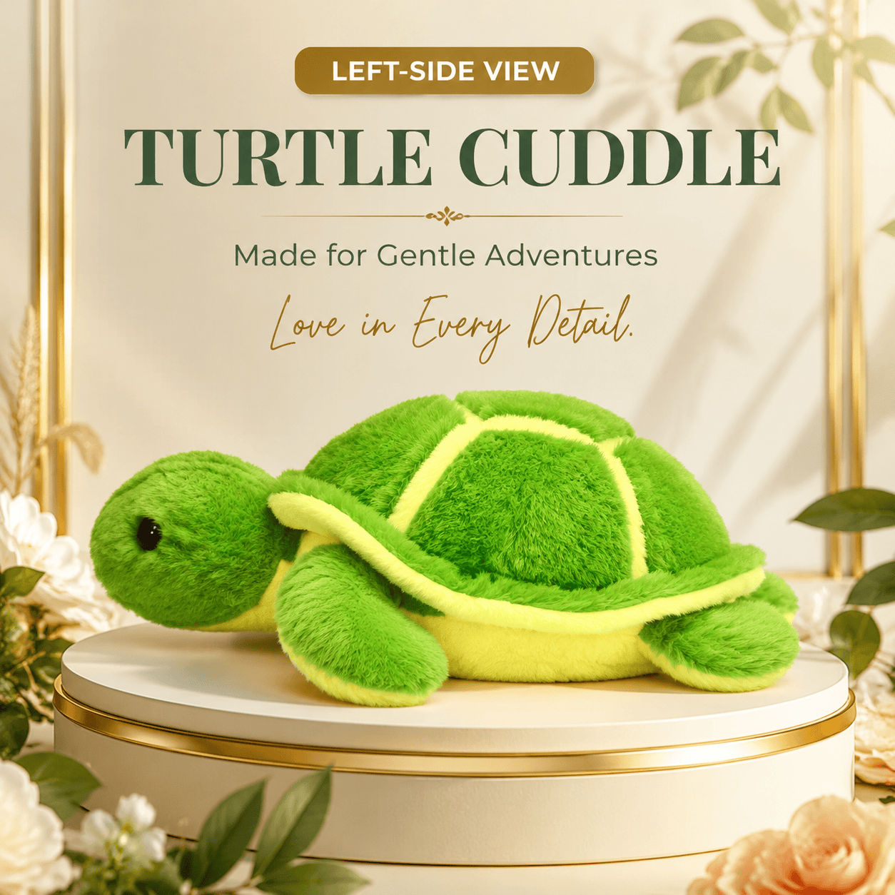 Soft Green Sea Turtle Stuffed Animal