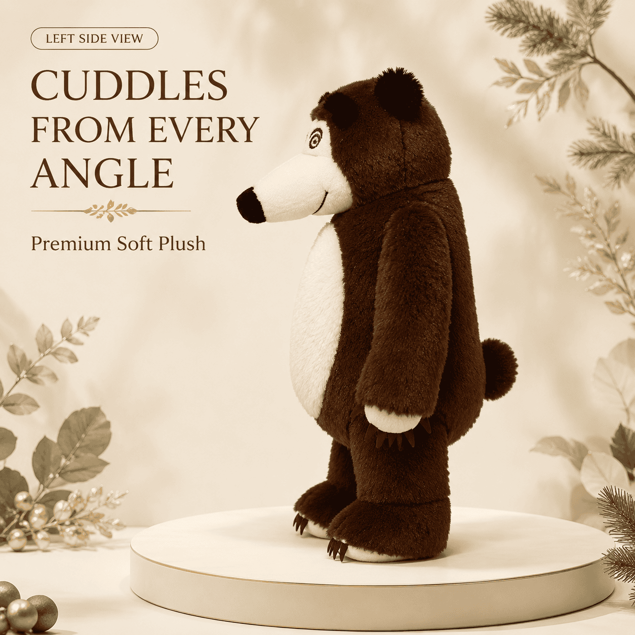 Soft Brown Teddy Bear Stuffed Animal