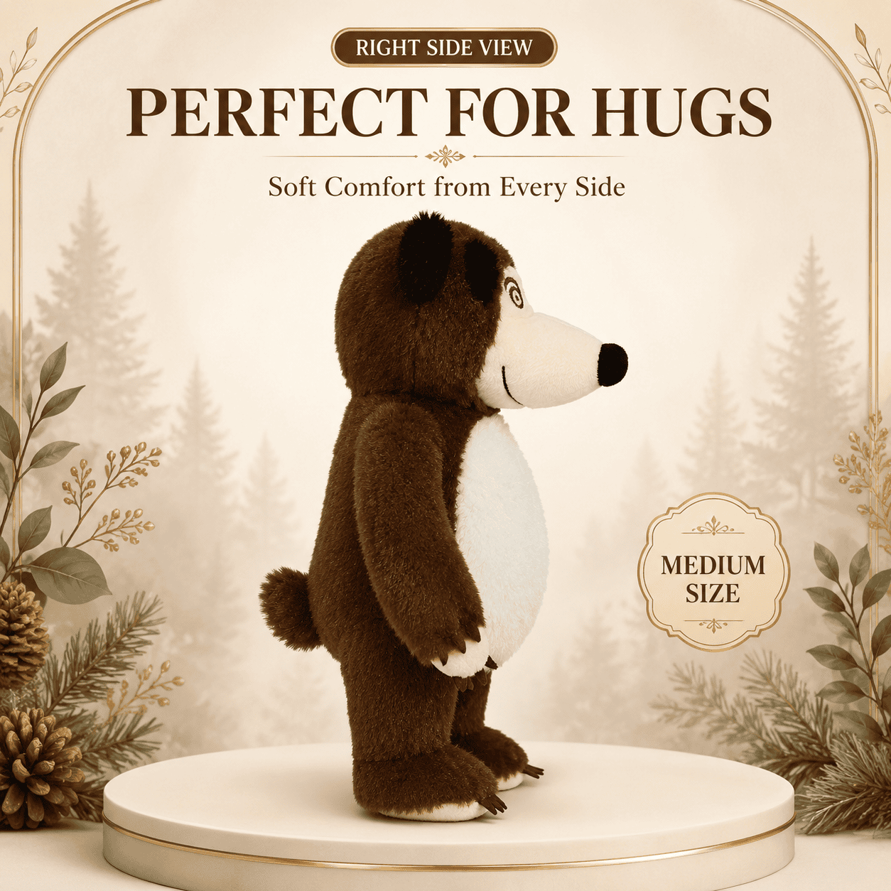 Soft Brown Teddy Bear Stuffed Animal