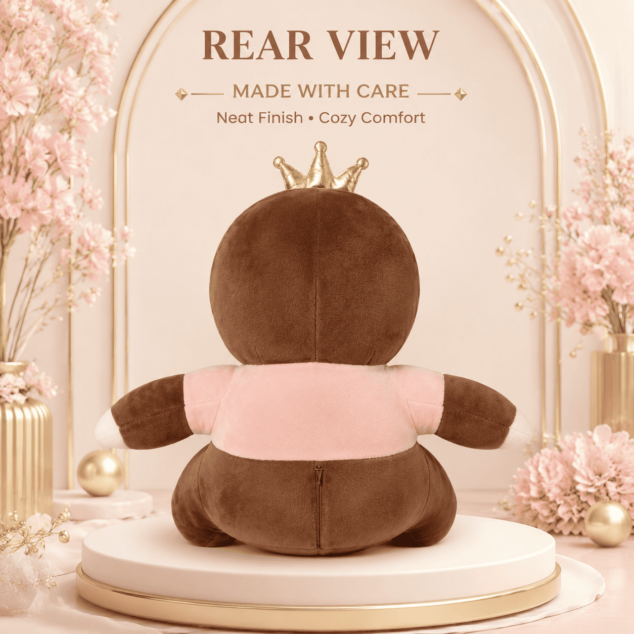 Soft Brown Princess Sloth Stuffed Animal