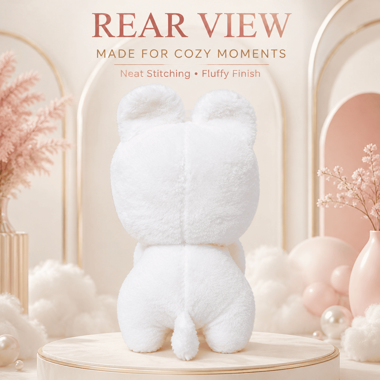 Soft White Dog Stuffed Animal