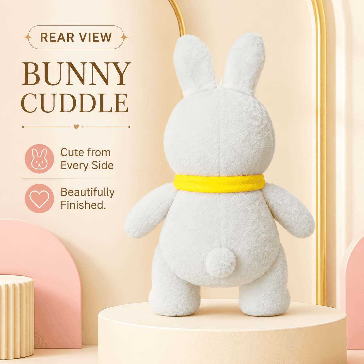 Soft White Rabbit Stuffed Animal