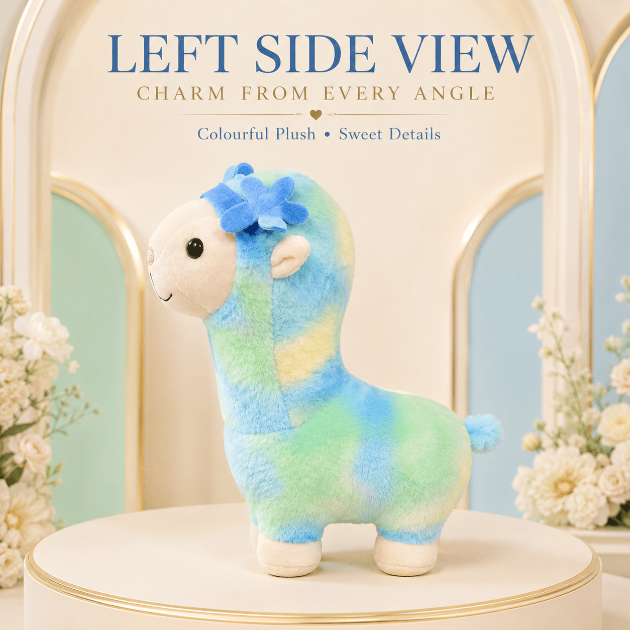 Pastel Alpaca Cuddle Plush Toy