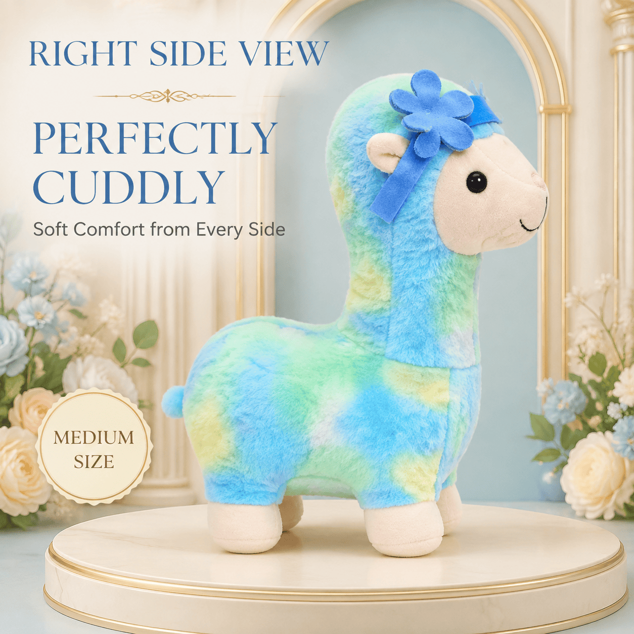 Pastel Alpaca Cuddle Plush Toy