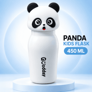 Goodday 450ml Leak-Proof Kids Insulated Water Bottle with Cute 3D Panda Lid